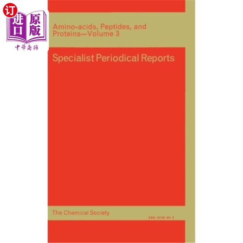 海外直订Amino Acids, Peptides and Proteins: Volume 3 氨基酸、肽和蛋白质：第3卷