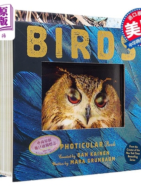 光与影视觉书 会动的3D图片书 3D立体绘本 鸟类 Birds 英文原版 动物绘本 立体场景读物 精装 进口 畅销系列新作【中商原版】
