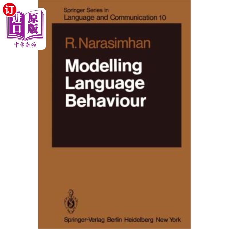 海外直订Modelling Language Behaviour 语言行为建模
