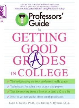 海外直订Professors' Guide to Getting Good Grades in College 大学教授获得高分指南