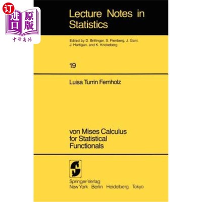 海外直订Von Mises Calculus for Statistical Functionals 统计泛函的Von Mises微积分