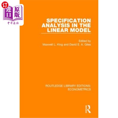 海外直订Specification Analysis in the Linear Model: (In Honour of Donald Cochrane) 线性模型中的规范分析:(纪念Donald