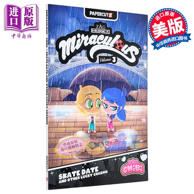 瓢虫少女Q版卷3 滑冰约会与其他幸运符 Miraculous Chibi Vol 3 英文原版 Josh Trujillo【中商原版】