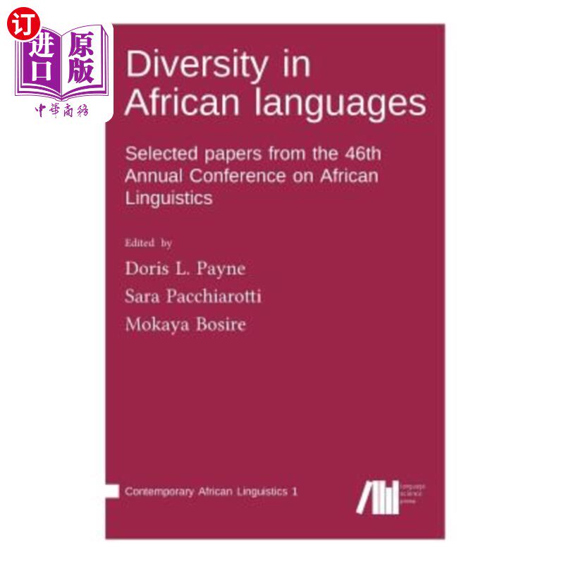 海外直订diversity in african languages 非洲语言的多样性