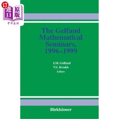 海外直订The Gelfand Mathematical Seminars, 1996-1999 吉尔芬德数学研讨会，1996-1999