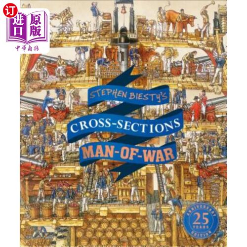 海外直订Stephen Biesty's Cross-Sections Man-Of-War 斯蒂芬·比斯蒂的横截面战舰