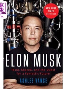 预售 埃隆 马斯克传记 平装版 Elon Musk Intl PB 英文原版 Ashlee Vance 特斯拉【中商原版】