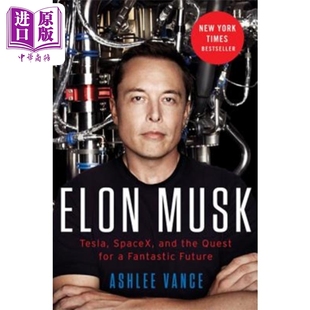 版 Intl 埃隆 平装 特斯拉 预售 Vance Elon 马斯克传记 英文原版 Musk 中商原版 Ashlee