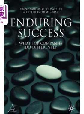海外直订Enduring Success: What Top Companies Do Differently 持久的成功:顶尖公司的不同之处
