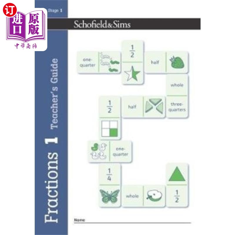 海外直订Fractions, Decimals and Percentages Book 1 Teach... 分数、小数和百分比第1册教师指南(一年级，5-6岁)