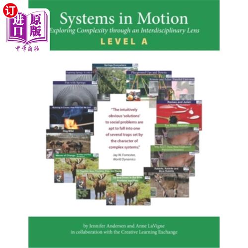 海外直订Systems in Motion Level A: Exploring Complexity Through an Interdisciplinary Len 运动中的系统A：通过跨学科