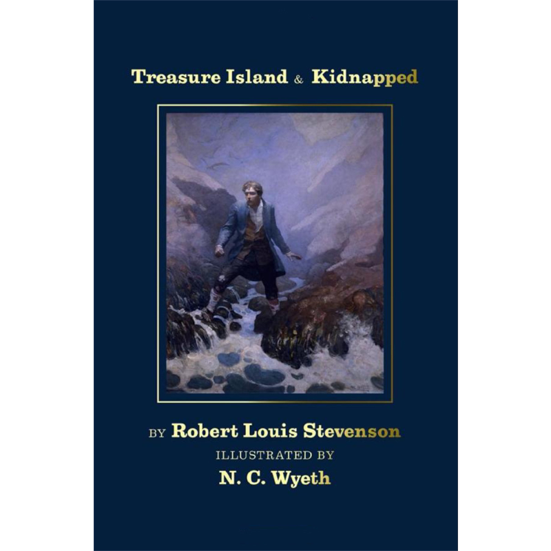 预售 金银岛&诱拐 N C 韦思插图收藏版 Treasure Island & Kidnapped 英文原版 Robert Louis Stevenson 经典 文学【中商原版】