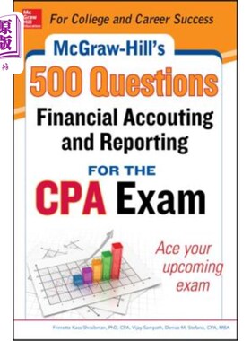 海外直订McGraw-Hill Education 500 Financial Accounting and Reporting Questions for the C 麦格劳·希尔教育500注册会计