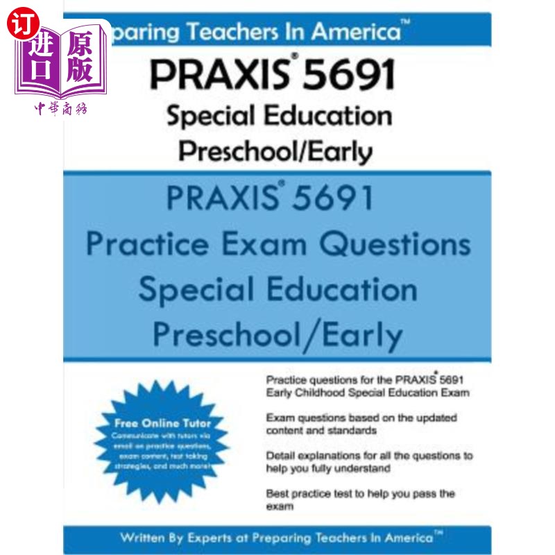 海外直订PRAXIS 5691 Special Education Preschool/Early Praxis 5691特殊教育学前/早期