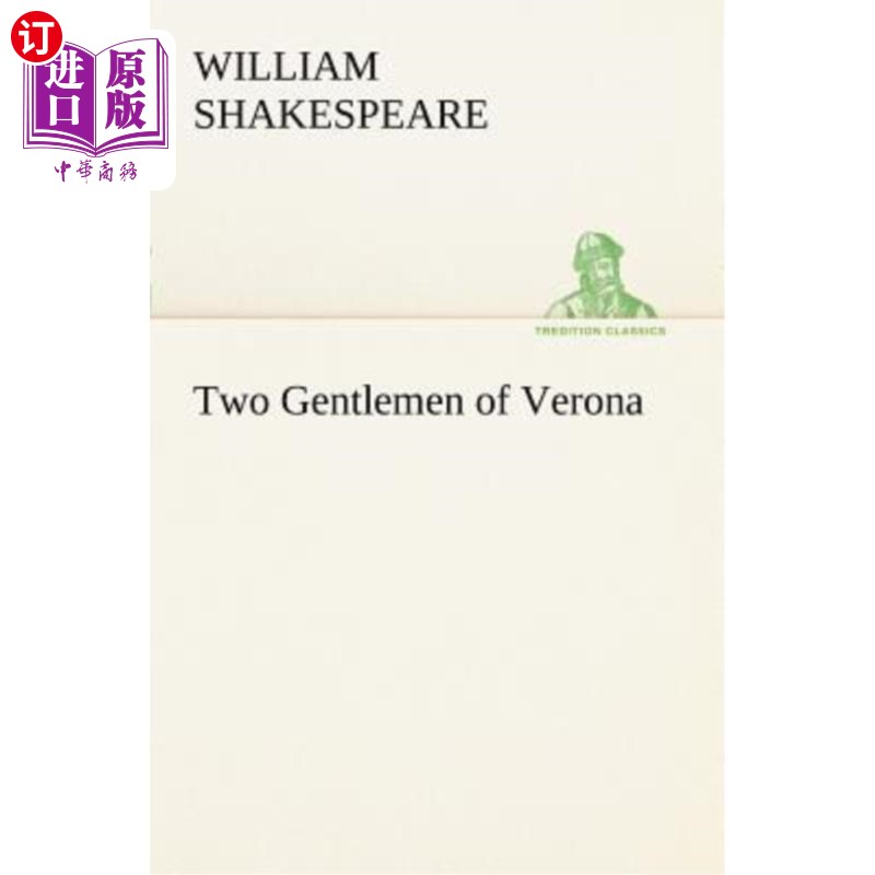 海外直订Two Gentlemen of Verona 维罗纳的两位绅士 书籍/杂志/报纸 文学小说类原版书 原图主图