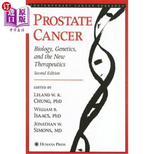 海外直订医药图书Prostate Cancer: Biology, Genetics, and the New Therapeutics 前列腺癌：生物学、遗传学和新疗法