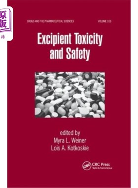 海外直订医药图书Excipient Toxicity and Safety 赋形剂毒性和安全性