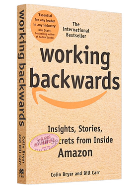 预售 亚马逊逆向工作法 揭密电商经营思维 Working Backwards 英文原版 柯林 布里亚 Colin Bryar Bill Carr【中商原版】