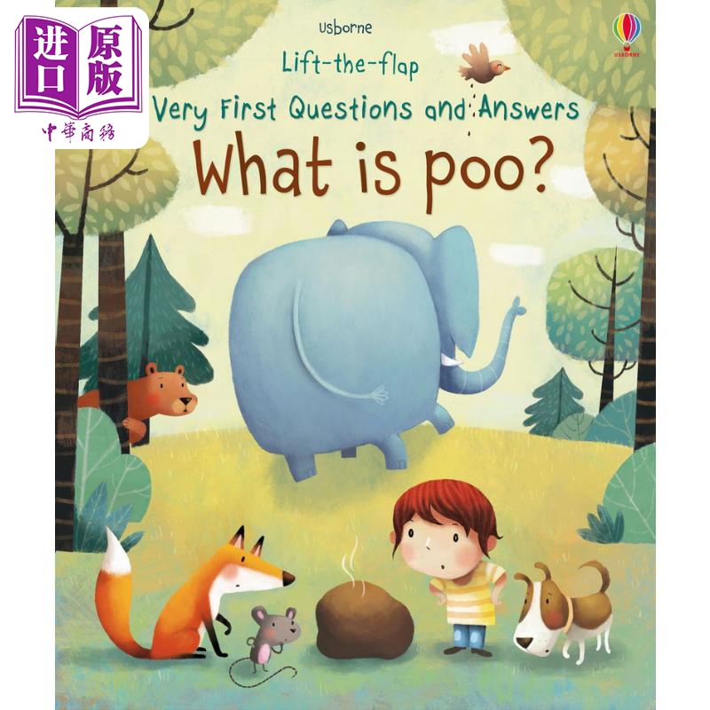 尤斯伯恩低幼启蒙翻翻学大便是什么Lift-the-Flap Very First Questions and Answers What is Poo 英文原版进口【中商原版】