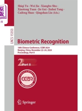 海外直订Biometric Recognition 生物特征识别