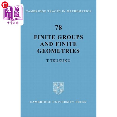 海外直订Finite Groups and Finite Geometries 有限群和有限几何