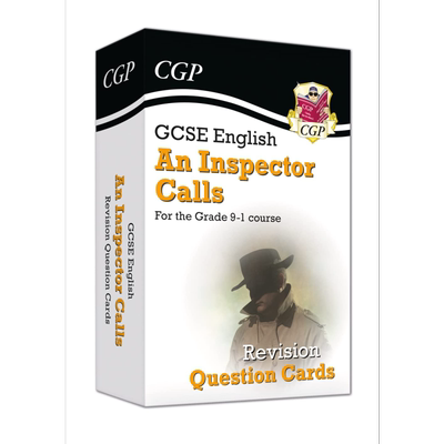 预售 英国CGP教辅 英语探长来访修订问题卡 New Grade 9-1 GCSE English An Inspector Calls Revision Question Cards【中商原版?