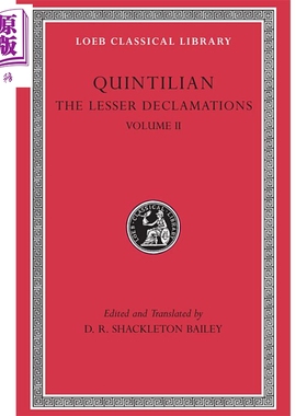 次要的练习演说辞 卷2 拉丁语-英文双语版 The Lesser Declamations Volume II Quintilian【中商原版】
