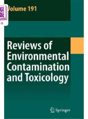 海外直订Reviews of Environmental Contamination and Toxicology: Continuation of Residue R 环境污染和毒理学评论：残留