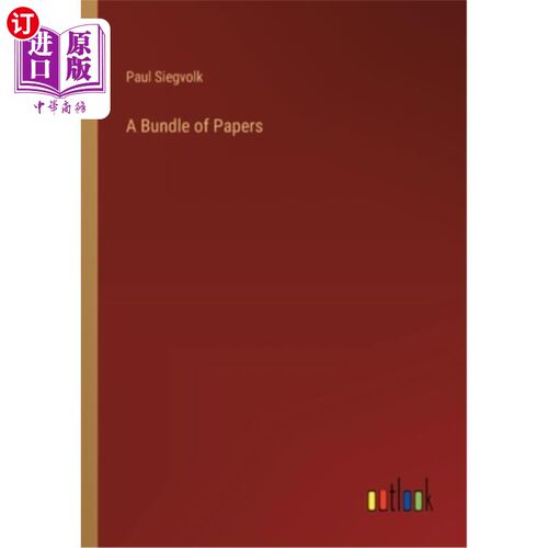 海外直订A Bundle of Papers 一捆文件