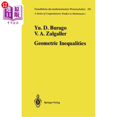 海外直订Geometric Inequalities 几何不等式