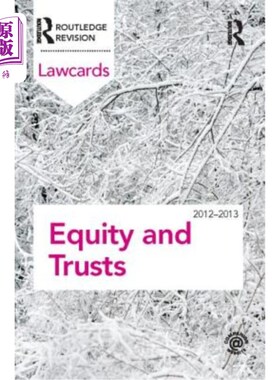 海外直订Equity and Trusts Lawcards 2012-2013 股权和信托法律卡2012-2013