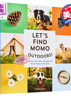 Lets Find Momo Outdoors寻找莫莫2 让我们找到户外的Momo 英文原版纸板书A Hide-and-Seek Adventure with Momo【中商原版】
