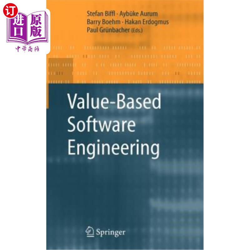 海外直订Value-Based Software Engineering 基于价值的软件工程