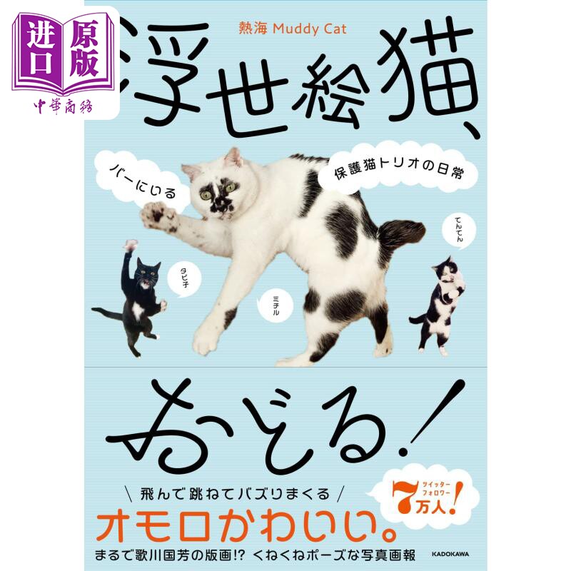 バーにいる保護猫トリオの日常 进口艺术 日本版画猫,跳舞!