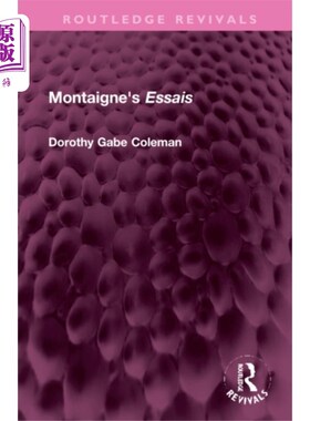 海外直订Montaigne's 'Essais' 蒙田的Essais