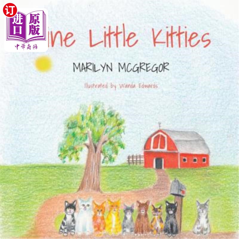 海外直订Nine Little Kitties 九只小猫