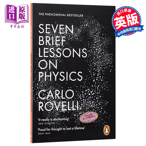 【中商原版】物理学中的七条简论 英文原版 英文版 Seven Brief Lessons on Physics 进口图书 畅销科普读物