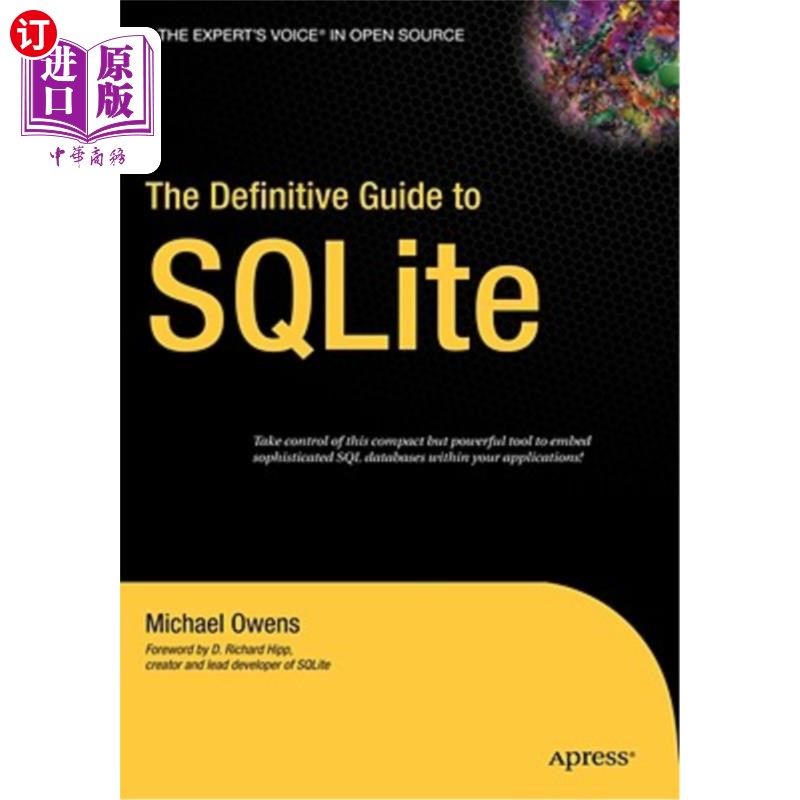 海外直订The Definitive Guide to SQLite SQLite权威指南