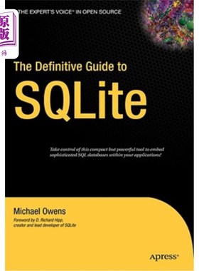 海外直订The Definitive Guide to SQLite SQLite权威指南