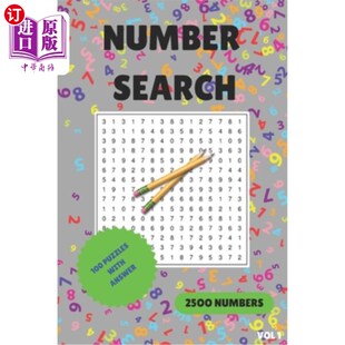 Search 100 VOL 数字搜索100拼图卷1 Puzzles 海外直订Number