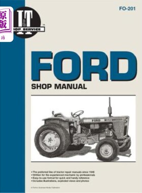 海外直订Ford Shop Manual Fo18 Fo21 Fo22 Fo36 Fo39 福特工厂手册Fo18 Fo21 Fo22 Fo36 Fo39