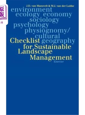 海外直订Checklist for Sustainable Landscape Management: Final Report of the Eu Concerted 可持续景观管理检查表：欧盟