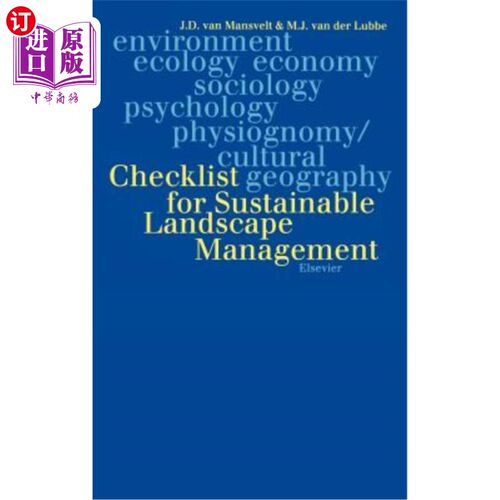 海外直订Checklist for Sustainable Landscape Management: Final Report of the Eu Concerted 可持续景观管理检查表：欧盟