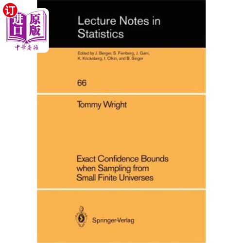 海外直订Exact Confidence Bounds When Sampling from Small Finite Universes: An Easy Refer 小有限宇宙采样时的精确置信界