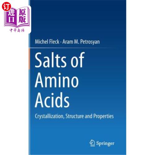 海外直订医药图书Salts of Amino Acids: Crystallization, Structure and Properties 氨基酸盐：结晶、结构和性质