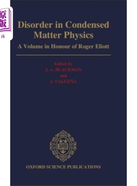 海外直订Disorder in Condensed Matter Physics 凝聚态物理中的无序