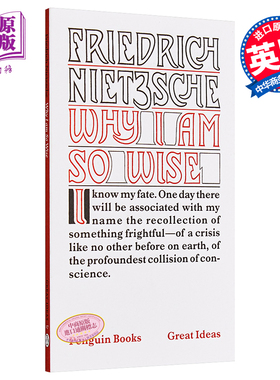 预售 尼采：天才，舍我其谁？ 英文原版 Penguin Great Ideas : Why I Am So Wise Friedrich Nietzsche【中商原版】