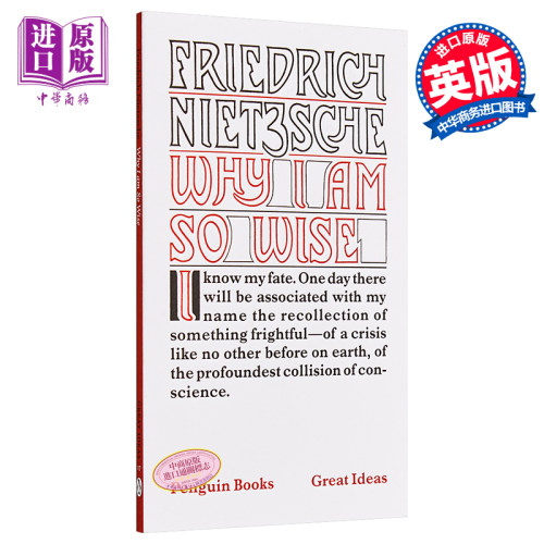 尼采：天才，舍我其谁？ 英文原版 Penguin Great Ideas : Why I Am So Wise Friedrich Nietzsche【中商原版】