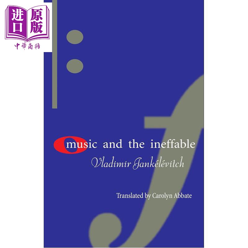 预售 Music and the Ineffable 进口艺术 音乐与不可言喻【中商原版】