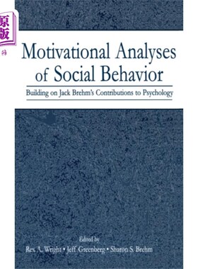 海外直订Motivational Analyses of Social Behavior 社会行为的动机分析